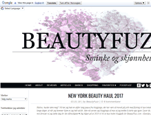 Tablet Screenshot of beautyfuzz.com